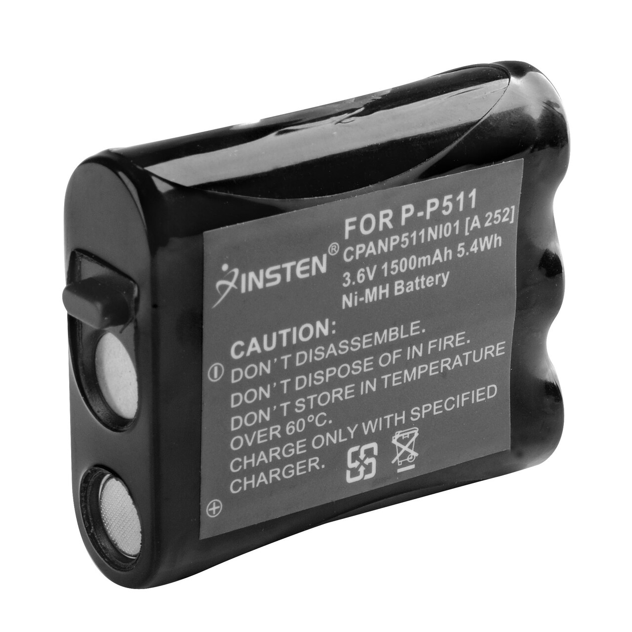Insten P-P511 Type 24 Replacement Ni-MH Battery HHR-P402A HHR-P402 for Panasonic Cordless Phone KX-FPG371 KX-TG2236S